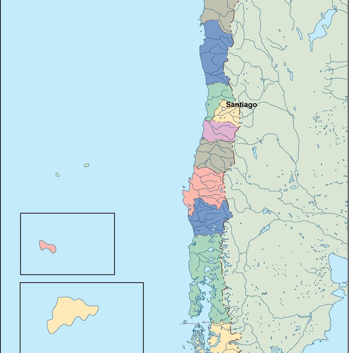 નકશો ચિલી વેક્ટર