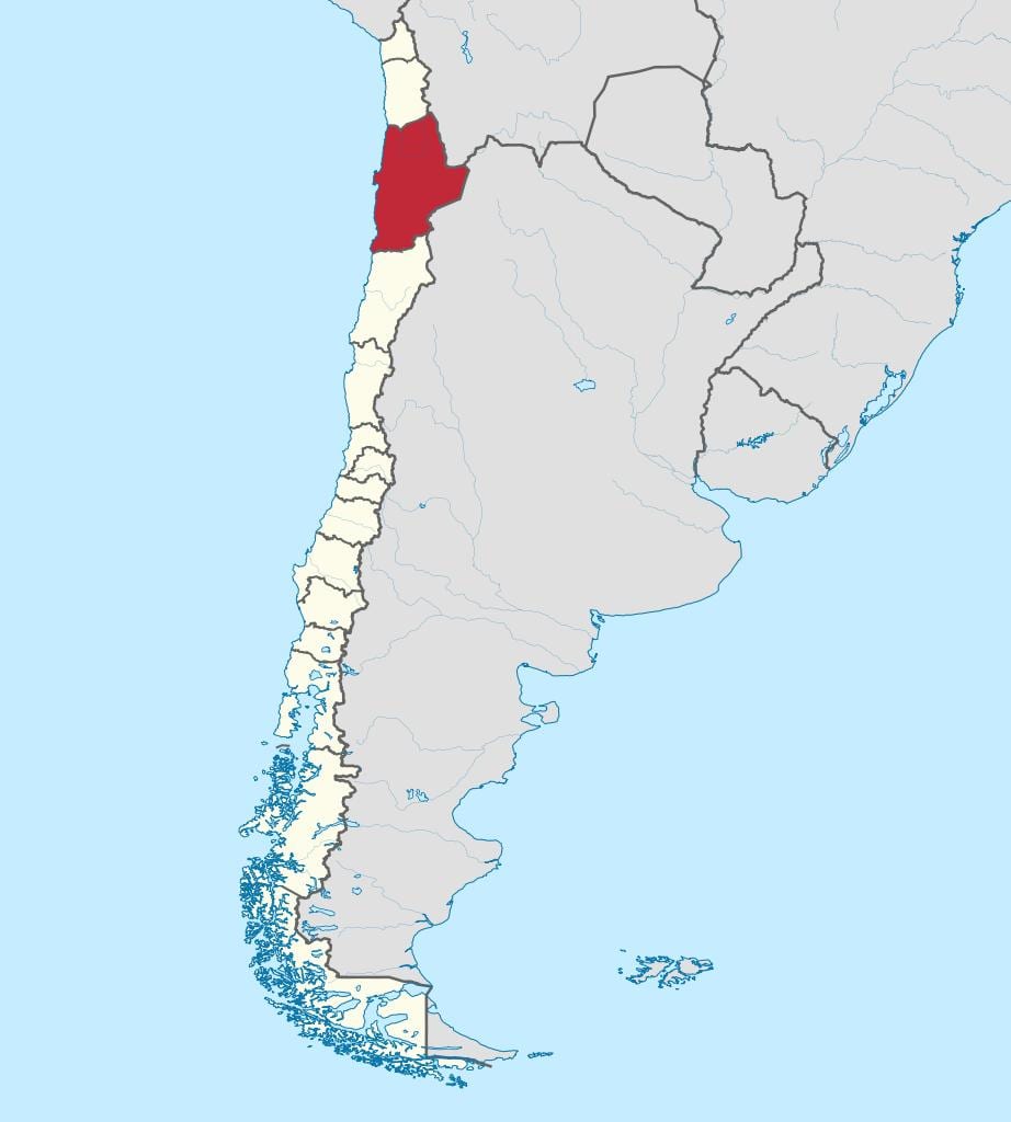 નકશો antofagasta ચિલી
