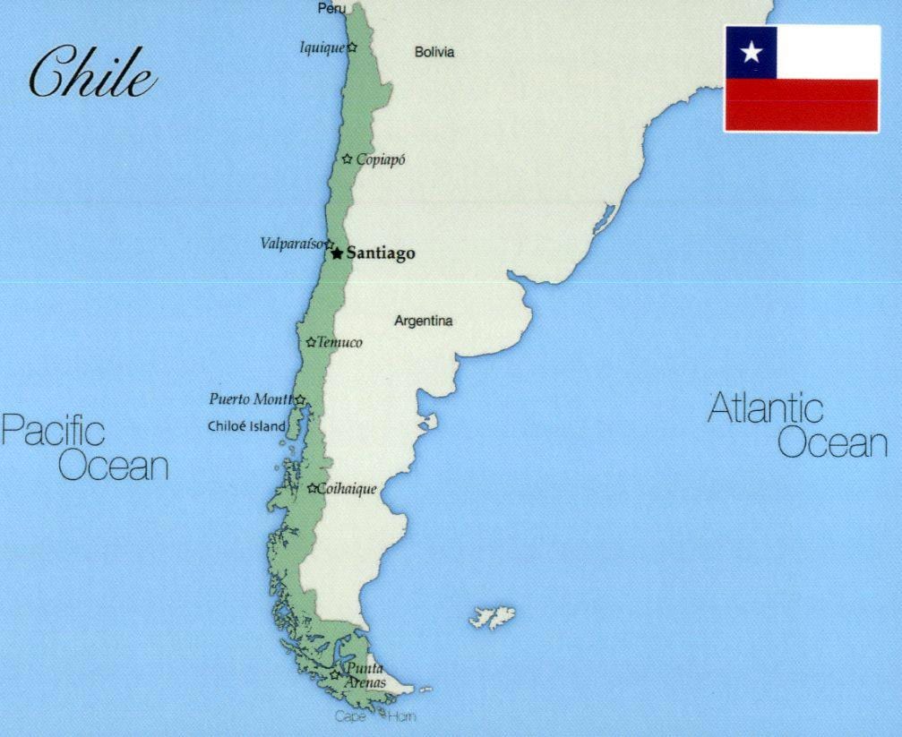 ચિલી iquique નકશો