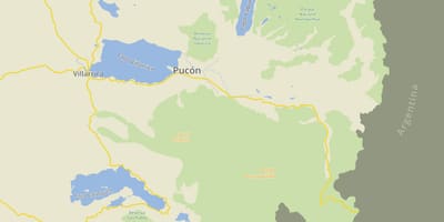 નકશો pucon ચિલી