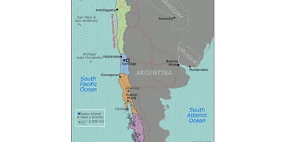 નકશો valdivia ચિલી